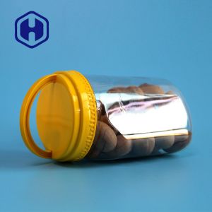 830ml Peanut Cashew Air Tight Plastic Jar with Clear Screw Lid Food Grade