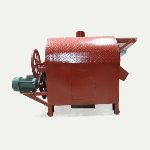 Heating Peanut Roasting Machine Large Capacity Horizontal Cylinder Structure