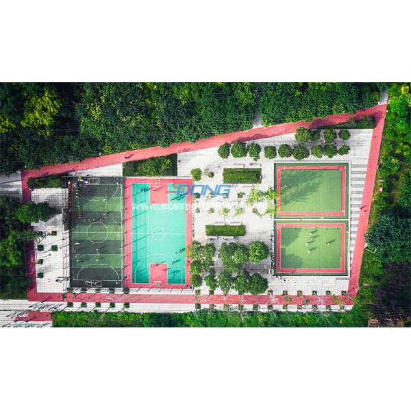 Synthetic Silicon Pu Sports Flooring 4mm Badminton Surfaces