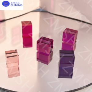 Synthetic Sapphire Al2O3 Ruby Padparadscha Light Pink Sapphire Gemstone Raw