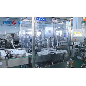Manually Put Bottles Into Bottle Holders Diagnostic Reagent Filling Line