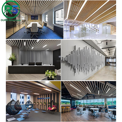 External Commercial Aluminum Art Deco Metal Panels Screen Blue Sky Metal Wall Tiles