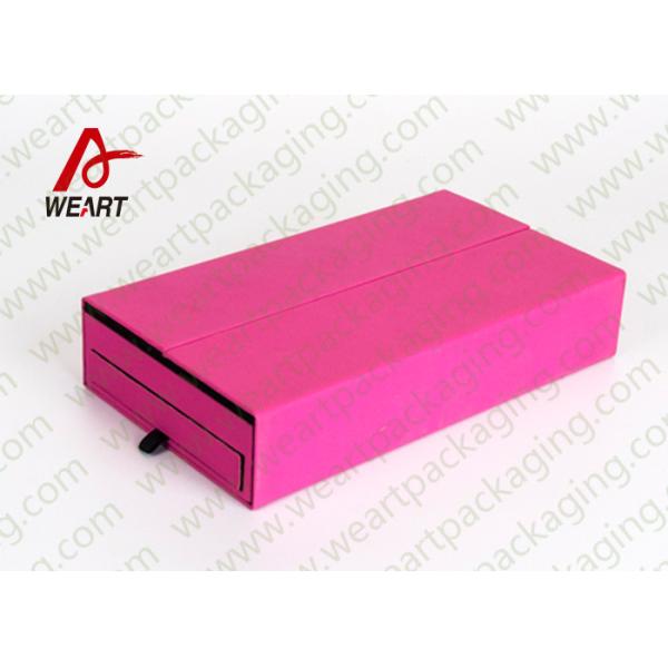 Colored Cosmetic Paper Box Fabric Cardboard Cosmetic Packaging Customized Size