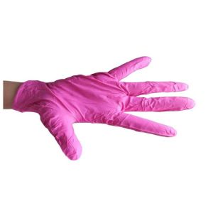 Curved Disposable Hand Gloves , Disposable Poly Gloves With Textured Surface