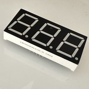 Low Current Pure Green 20.32mm (0.8-Inch) 3-Digit 7-Segment Common Cathode LED