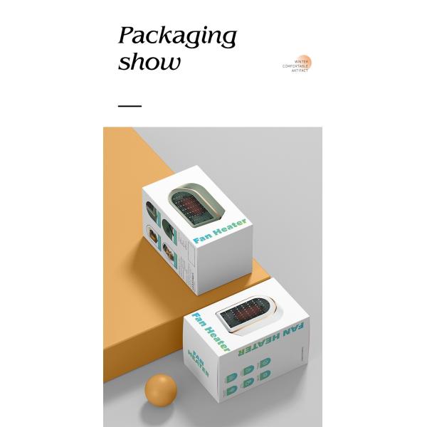 Silk Screen Printing Portable 1200W Electric Fan Heater for Home Space in Winter