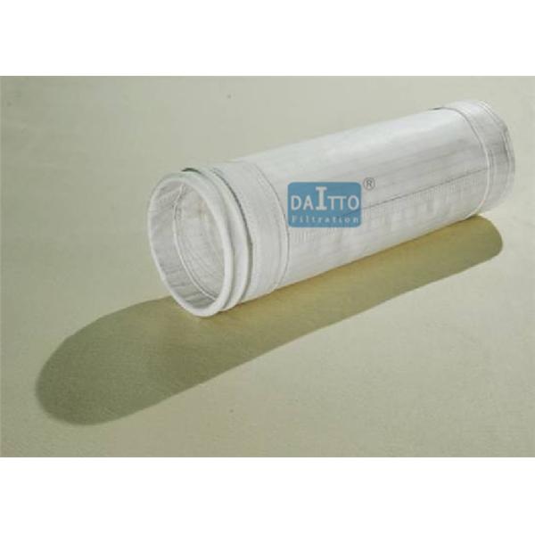 Buy Polyester Stripe Industrial Filter Bags Anti Static Needle Felt Custom Length at wholesale prices