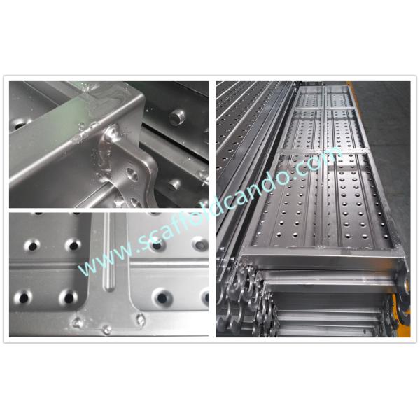 Scaffolding catwalk pre-galvanized Q235 hook planks 420*1829mmL 600*1800mmL for Ringlock frame scaffolding system use