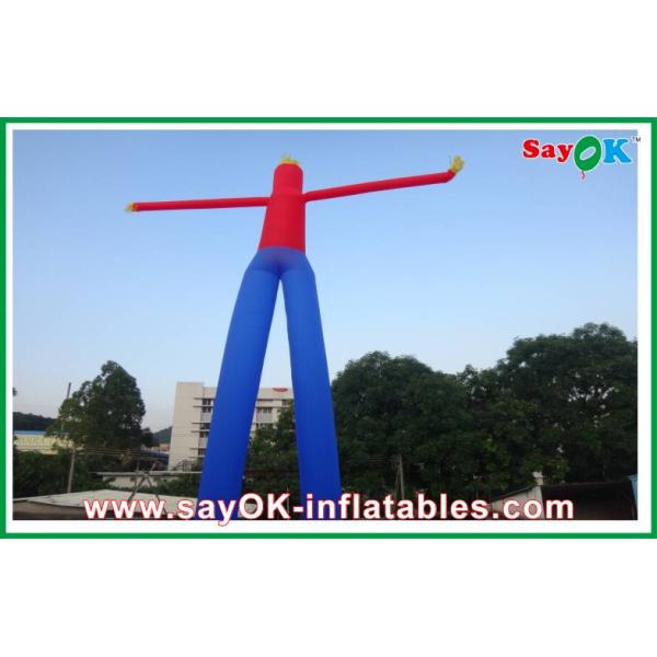 Outdoor Advertising Bule and Red Hand Waving Inflatable Air Dancer Dancing