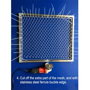 Black oxide stainelss steel cable mesh