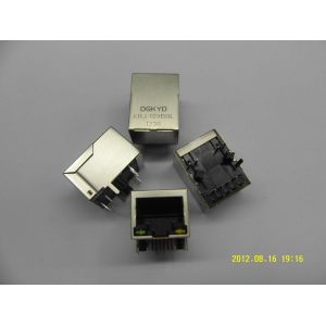 Side Entry Single Port 10/100baseT RJ45 with transformer , UTP RJ45 8P8C female