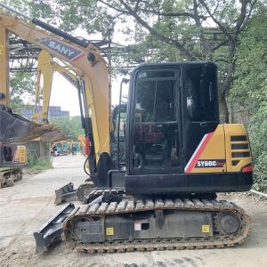 ISUZU Engine Used SANY Mini Excavator 6 Ton SY60C Small Digger Excavator for