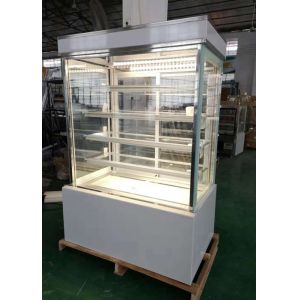 Sliding Glass Marble Base Cake Display Chiller With Heater Defrost