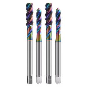 2-Blade Aluminum Special Tap M2X0.4/M12X1.75 M35 Cobalt-Containing Color