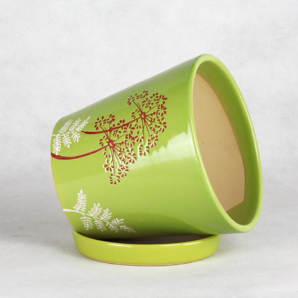 Customizable Ceramic Pots For Gardening In Different Colors