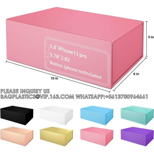 Custom Magnet Magnetic Luxury Packaging Folding Paper Gift Box Business Flap Lid Packaging Cardboard Bespoke Custom