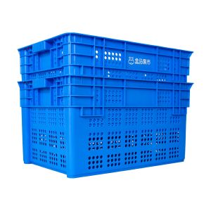 Logistic Harvesting Simplified with Stackable and Nestable Vented Mesh Plastic