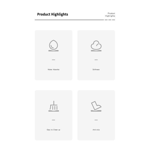 Customizable Cute Cartoon Pattern Kitchen Dish Drying Super Drainage Mat Make It Your Own