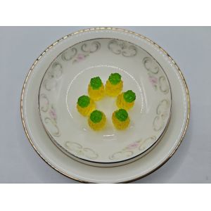 Made 3D Probiotic Filled Gummies Pineapple Flavor For Original Customized Taste
