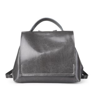 Real Leather Travel Bags Doble Shoulder Bag Cowhide Women Backpacks