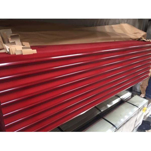 Structural 76mm Pre Painted Corrugated Roofing Sheet GI Corrugated Sheet Matt