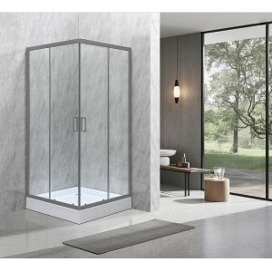 Sliding Opening European Shower Enclosure With Alum Frame