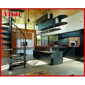 Spiral StaircaseVH42S Tread 304 Stainless Steel Aluminum Baluster Glass Handrail