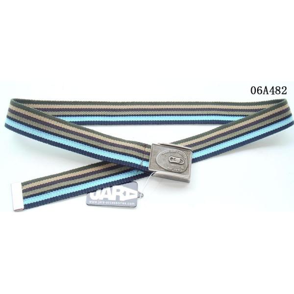 Buy Mixed Colors Stripes Kids Web Belt Old Silver Clip Buckle Available 4cm Width at wholesale prices