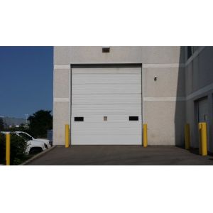 China Electric Overhead 6500mm Polyurethane Fire Rated Sectional Door on sale