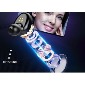 CVC8.0 HiFi Stereo Wireless Bluetooth Earbuds IPX5 AVRCP HSP For Sports Gym