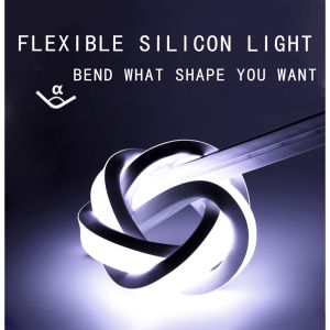 Waterproof IP54 Silicon LED Neon Strip Light With Color Rendering Index 3000K