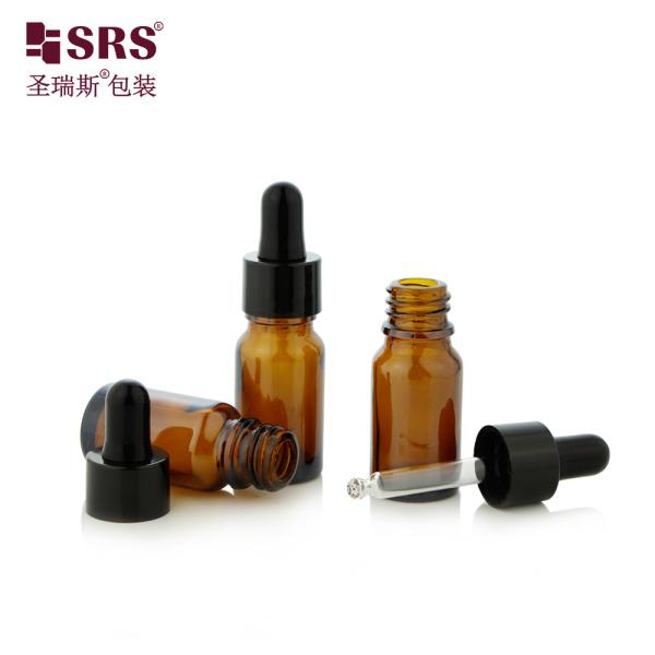 10ml 1/3 oz Empty Stock Fast Delivery Glass Essential Oil Amber Dropper bottle