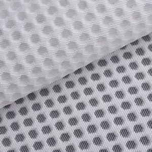 Quality Knitted Breathable 3D Mesh Fabric Polyester Air Mesh Fabric High Flexibility For Shoes for sale