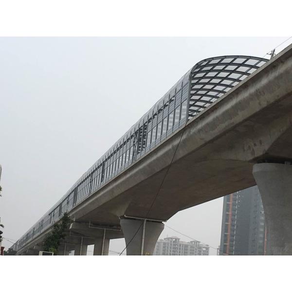 Light Weight Freeway Sound Wall Convenient Installation Long Service Life