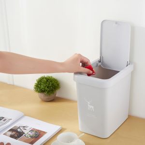 Home 8L Plastic Dustbin Rectangular Dustbin Environmental Protection
