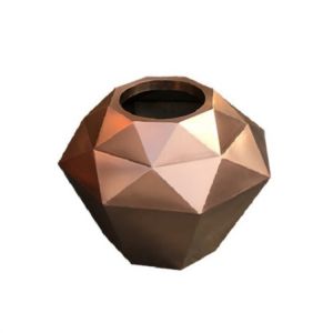Support custom metallic irregular flower pot planters