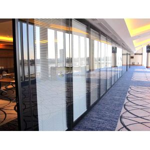 Soundproof Commercial Glass Partitions Operable Glass Wall Systems Customizable
