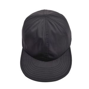100% Cotton Drawstring Flat Brim Snapback Cap With Adjustable Strap