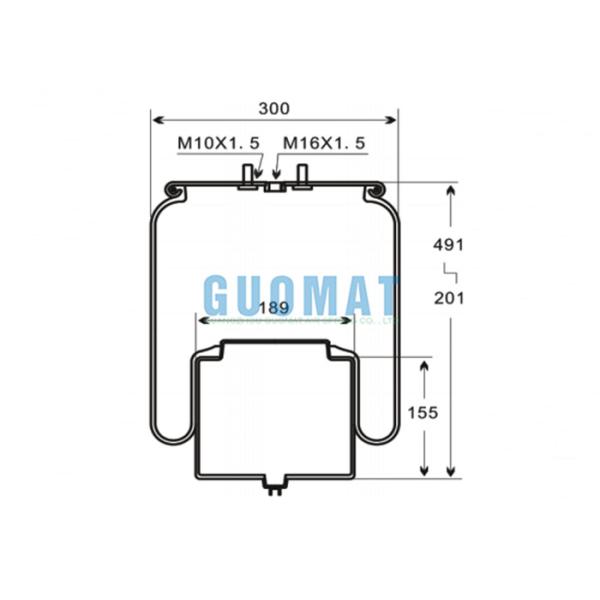 VOL-VO Suspension Balloon Air Spring 1R12-762 Goodyear 4713NP02 Contitech Truck Spare Parts 1076594/1076595