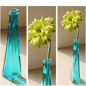 Artificial Flower Infinity Vases Polished Crystal Glass Vases