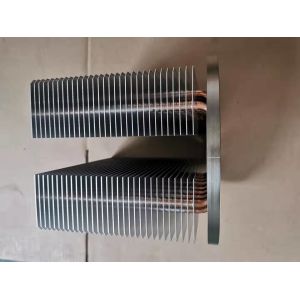 IP65 Skiving Fin 6063 6061 Alu Copper Pipe Heat Sink Larger Size