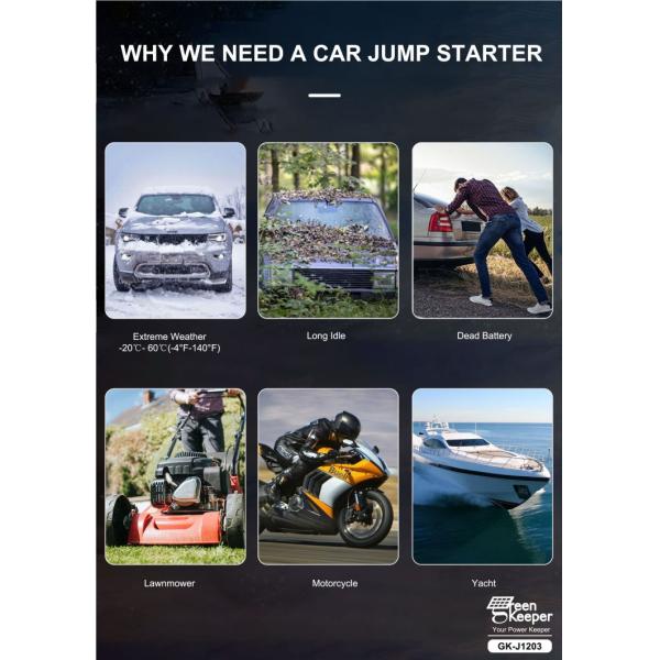 LCD Screen Function UltraSafe 12V 24V 3000A Battery Booster Pack For Car Jump Starter