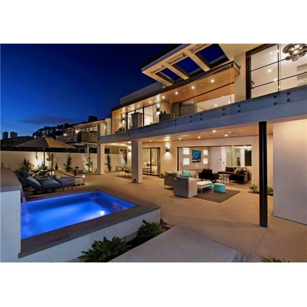 Buy Tempered Glass Balcony Railing , Standoff Glass Railing Stainless Steel Material at wholesale prices