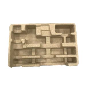 Natural Brown Moulded Pulp Tray Disposable Recycled 3mm Thickness