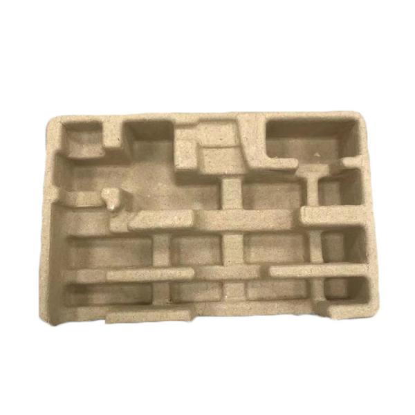 Natural Brown Moulded Pulp Tray Disposable Recycled 3mm Thickness