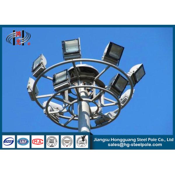 Buy Airport Lighting Polygonal Flood Light Poles , Industrial Lamp Post at wholesale prices