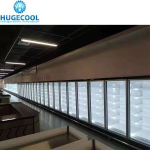 Quality 4 Door Display Walk in Cooler with Storage Area for Shop Scroll Compressor Technology for sale