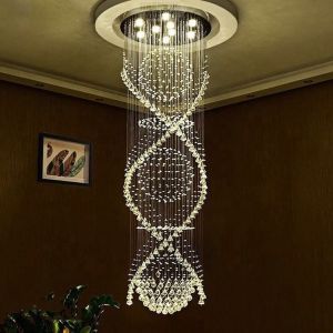 Glass Luxury Led Crystal Chandelier For Dining Custom Large Modern Nordic