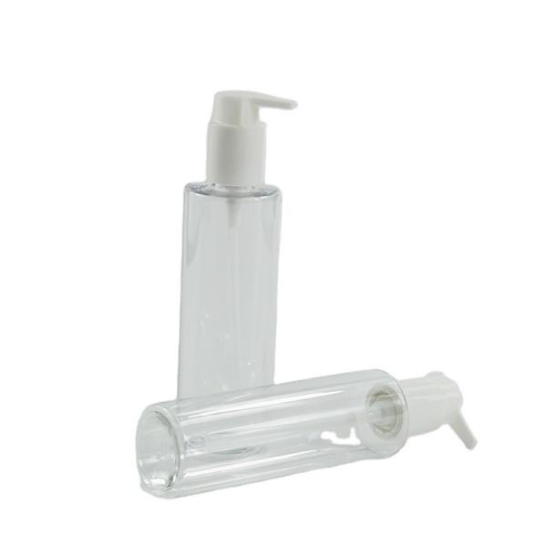 Buy 200ml Capacity PET Flat Shoulder Transparent Plastic Bottle with Silk-screen Printing at wholesale prices
