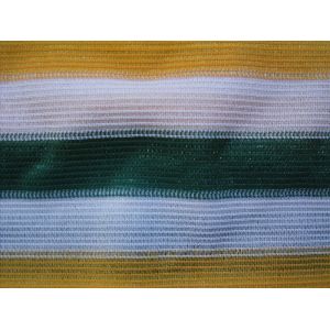 Anti UV Color Strip Balcony Shade Net , Outdoor Plastic Fence Netting